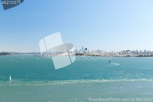 Image of view of san francisco city and pacific ocean