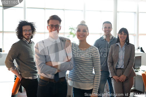 Image of Portrait of a business team At A Meeting