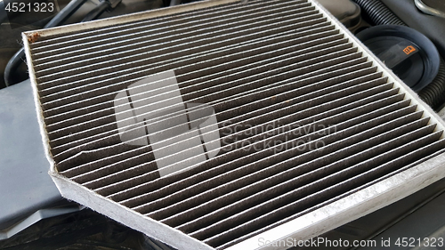 Image of Old and dirty car air filter