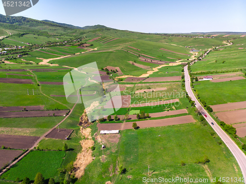 Image of Rural panorama from above