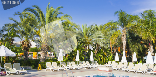 Image of Holiday summer resort on mediterranean beach