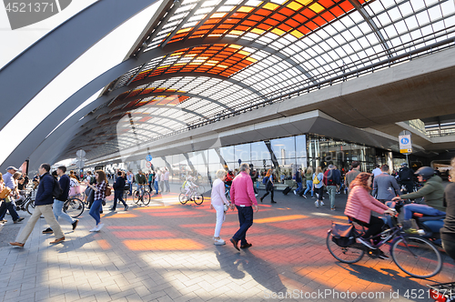 Image of Inside Amsterdam central Station (Amsterdam Centraal)