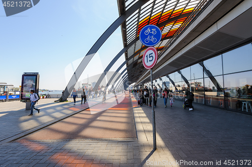 Image of Inside Amsterdam central Station (Amsterdam Centraal)