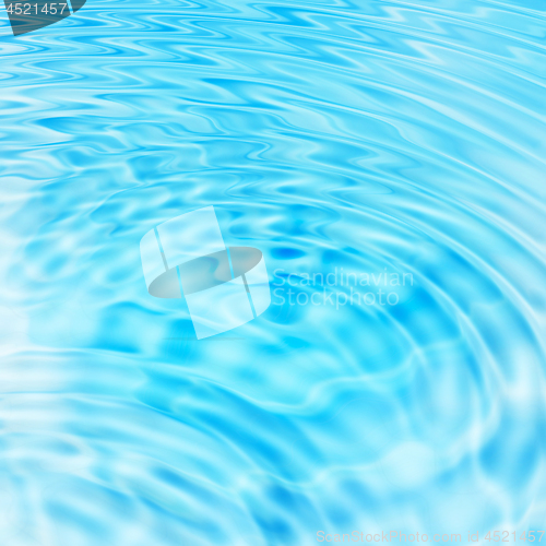 Image of Abstract blue water ripples