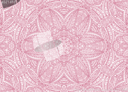 Image of Abstract concentric outline pink pattern