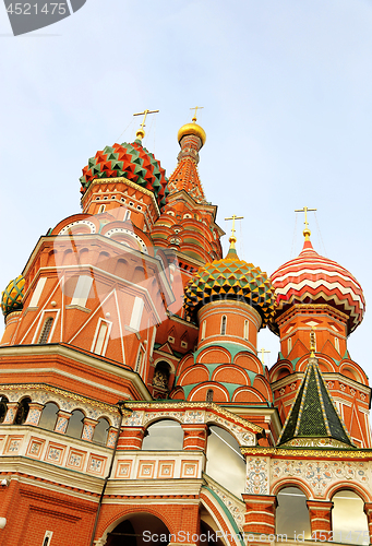 Image of Fragment view of Saint Basil's Cathedral in Moscow, Russia