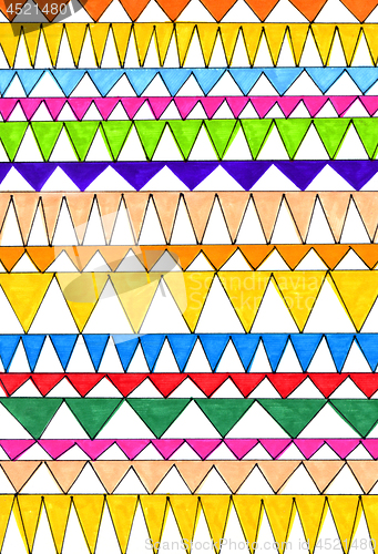 Image of Abstract colorful triangles pattern