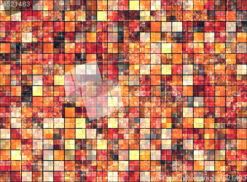 Image of Bright background with mosaic pattern