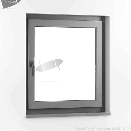 Image of Grey plastic window