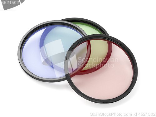 Image of Colorful camera filters