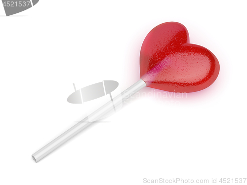 Image of Lollipop in shape of heart