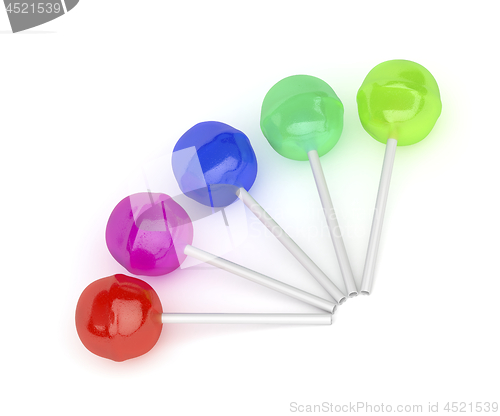 Image of Lollipops with different colors
