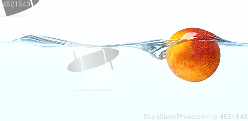 Image of Orange fruit floating in water