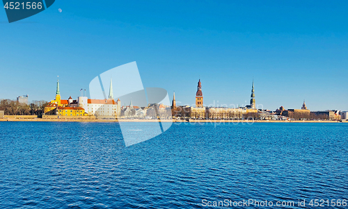 Image of Panoramic view of Riga city, Latvia