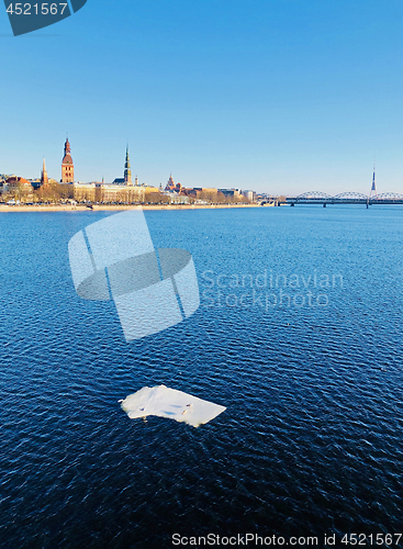 Image of Panoramic view of Riga city, Latvia