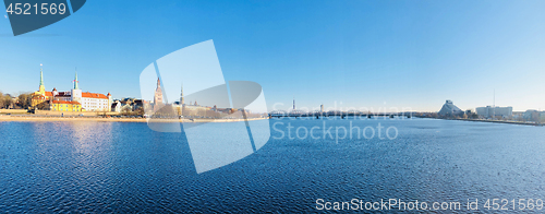 Image of Panoramic view of Riga city, Latvia