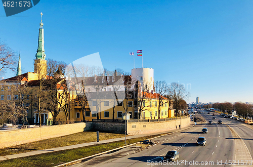 Image of Panoramic view of Riga city, Latvia