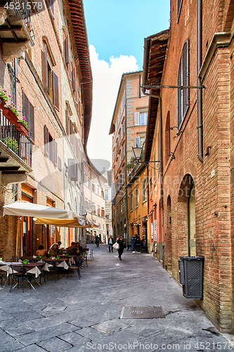 Image of Street view of Siena, Italy