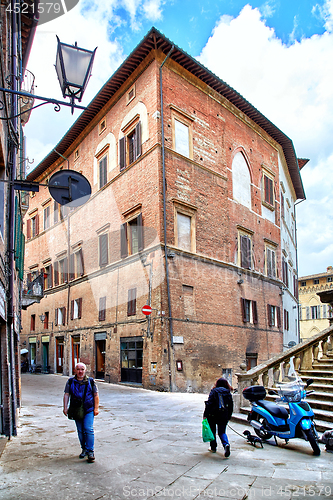 Image of Street view of Siena, Italy