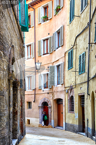 Image of Street view of Siena, Italy