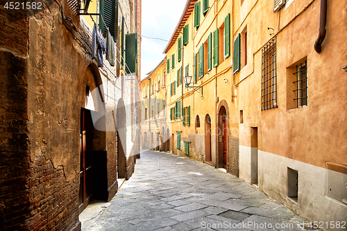 Image of Street view of Siena, Italy