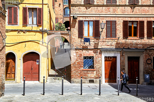 Image of Street view of Siena, Italy