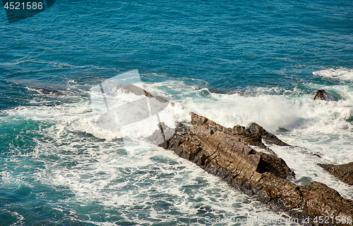 Image of waves of Atlantic ocean