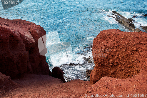 Image of Coast of Atlantic ocean in Lanzarote island