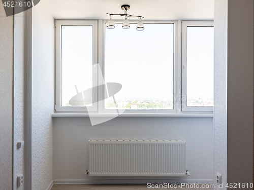 Image of Glazed balcony in the apartment