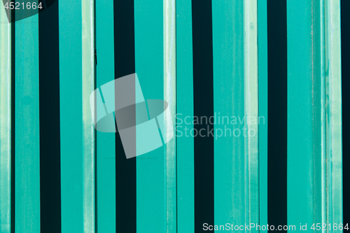 Image of ribbed turquoise surface