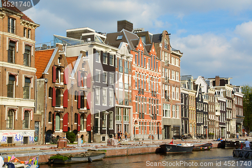 Image of Prinsengracht canal in Amsterdam, Netherlands