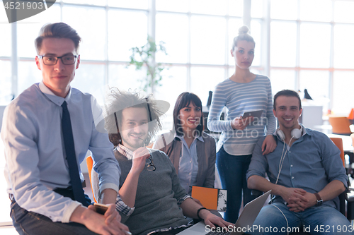 Image of Portrait of a business team At A Meeting