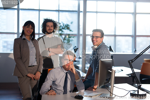 Image of Portrait of a business team At A Meeting