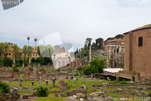 Image of ROME, ITALY - APRILL 21, 2019: View to the Capitoline Hills