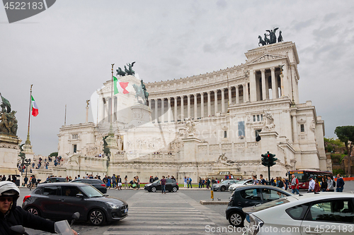 Image of ROME, ITALY - APRILL 21, 2019: View to the Altar of the Patria