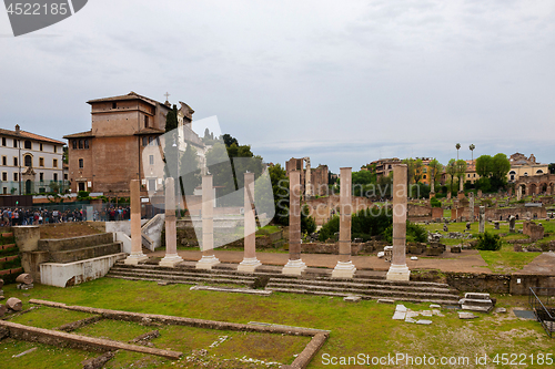 Image of ROME, ITALY - APRILL 21, 2019: View to the Capitoline Hills