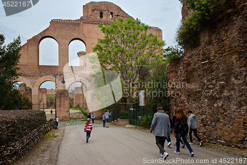 Image of ROME, ITALY - APRILL 21, 2019: View to the buildings