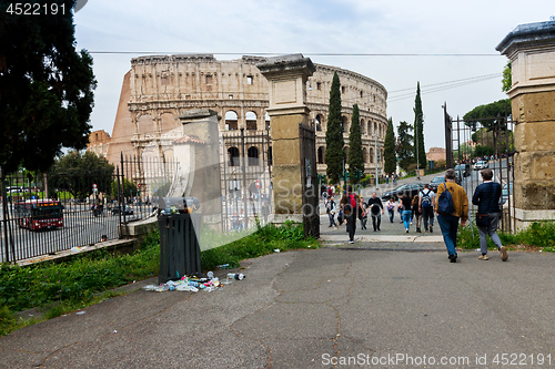 Image of ROME, ITALY - APRILL 21, 2019: View to the Colosseum