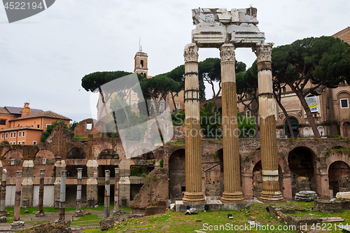 Image of ROME, ITALY - APRILL 21, 2019: View to the Capitoline Hills