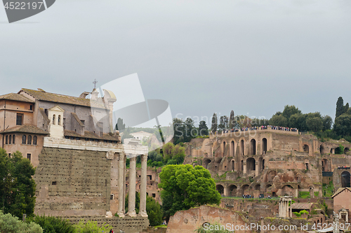 Image of ROME, ITALY - APRILL 21, 2019: View to the Capitoline Hills