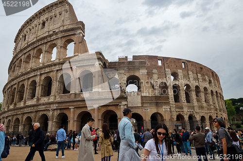 Image of ROME, ITALY - APRILL 21, 2019: View to the Colosseum