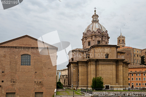 Image of ROME, ITALY - APRILL 21, 2019: View to the Capitoline Hills