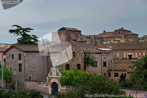 Image of ROME, ITALY - APRILL 21, 2019: View to the buildings