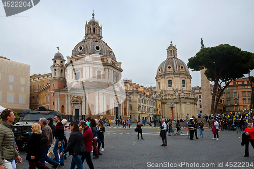 Image of ROME, ITALY - APRILL 21, 2019: View to the buildings