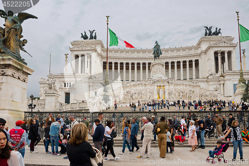 Image of ROME, ITALY - APRILL 21, 2019: View to the Altar of the Patria