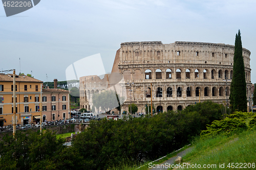 Image of ROME, ITALY - APRILL 21, 2019: View to the Colosseum