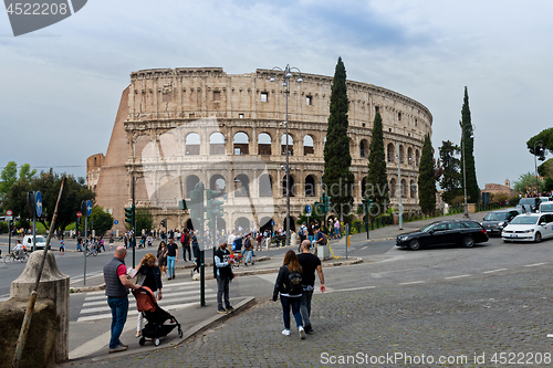 Image of ROME, ITALY - APRILL 21, 2019: View to the Colosseum