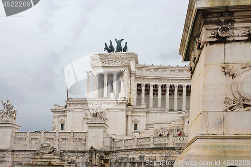 Image of ROME, ITALY - APRILL 21, 2019: View to the Altar of the Patria