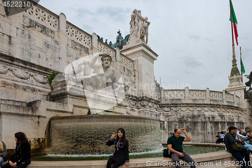 Image of ROME, ITALY - APRILL 21, 2019: View to the Altar of the Patria