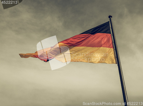 Image of Vintage looking German flag